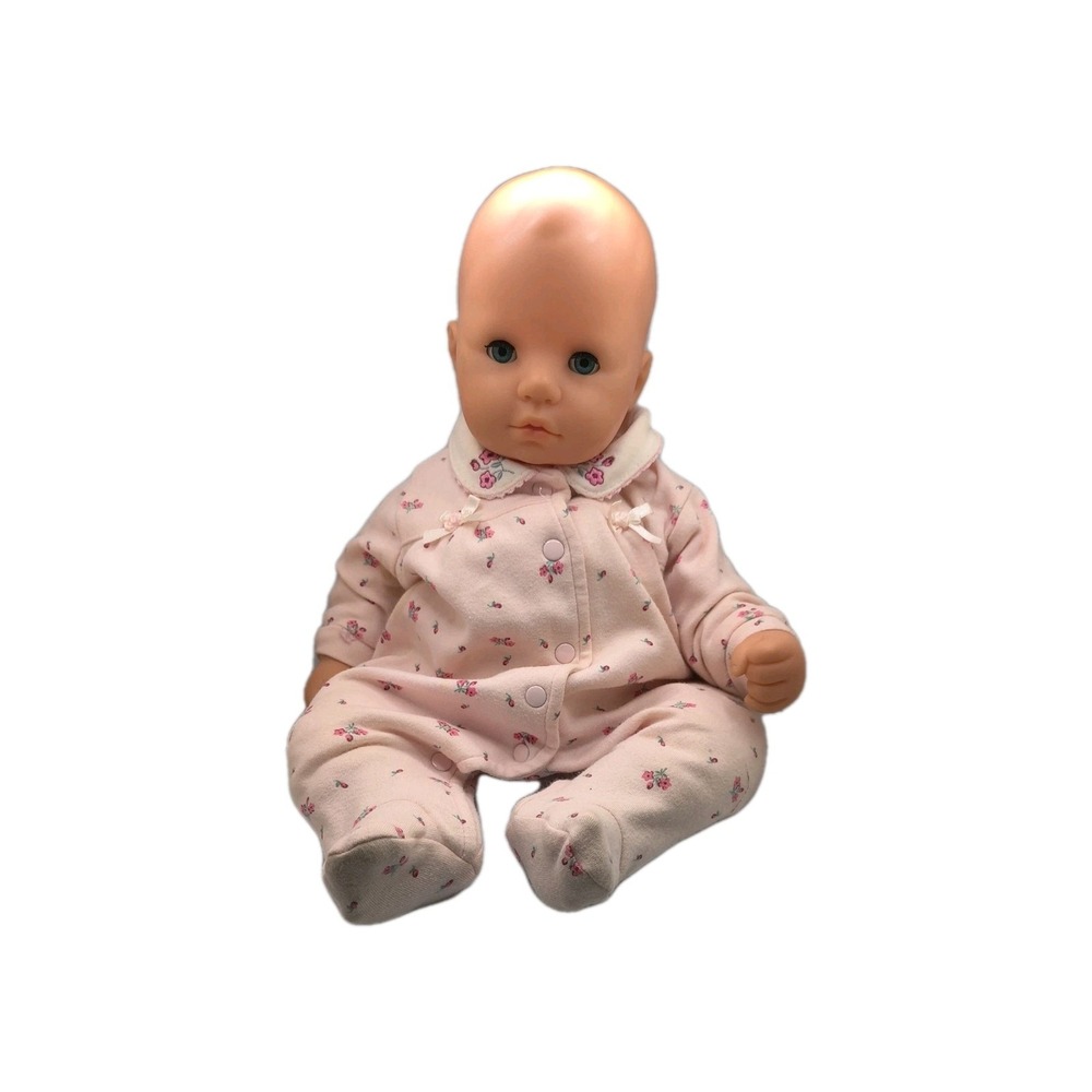 MAX ZAPF Baby Doll 1998 Weighted & Jointed Soft Body Blue Sleep Eyes Vintage 17"